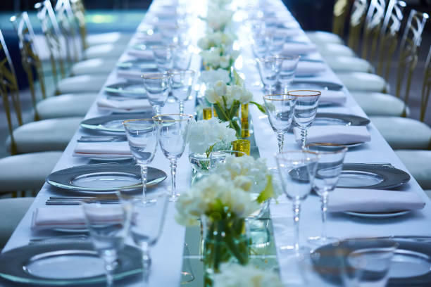 istock Fancy wedding reception area ready for guests and the party 1179047839