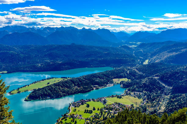 istock Walchensee. with alps mountains. Bavaria, Germany 1179049237