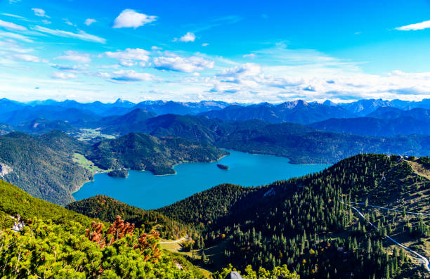 istock Walchensee. with alps mountains. Bavaria, Germany 1179049940