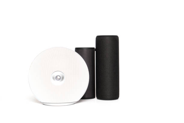 istock Portable bluetooth speakers and boombox on white 1179051140