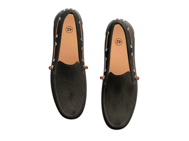 istock 3d render casual man shoes on white background 1179051292
