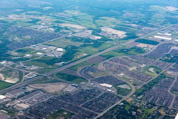 Photo of Aerial Markham Scenes on Ontario, Canada.