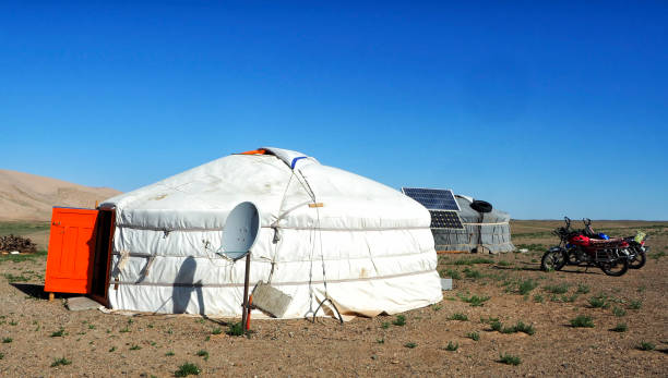 istock Mongolian Gers at the Khongor Sand Dune, Gobi Desert, Mongolia 1179053144