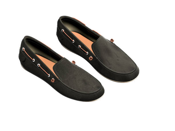 istock 3d render casual man shoes on white background 1179053149