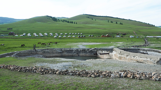 Tsenkher Hot Spring Camping Site, Central Mongolia