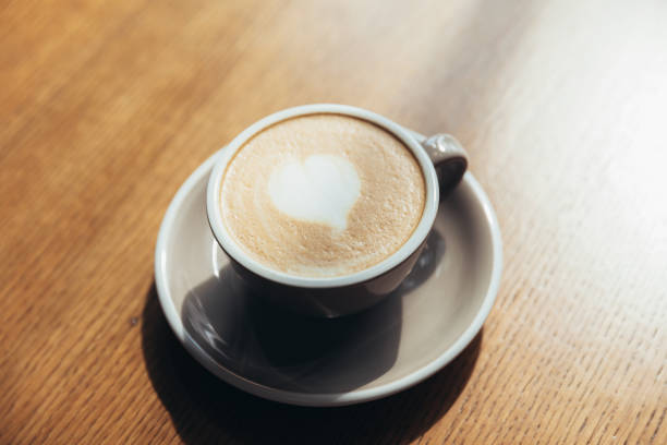 istock Coffee cup fresh cream organic cappuccino on table in cafe 1179057161