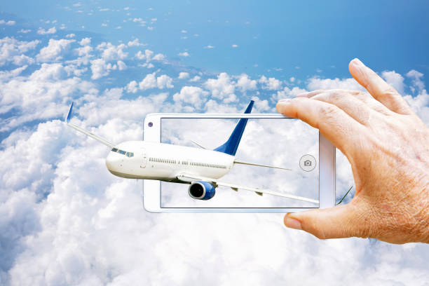 istock Commercial airplane flying above clouds. 1179057559
