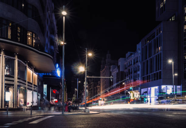 istock Gran Via, Madrid, Spain at night - long exposure 1179063592