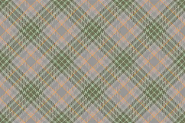 Vector illustration of Tartan scotland seamless plaid pattern vector. Retro background fabric. Vintage check color square geometric texture.