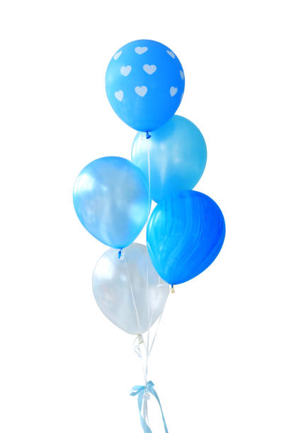 Balloon 3D modern gradient party celebration background.