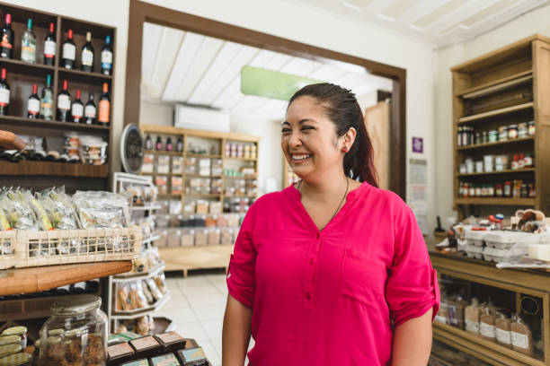 istock Asian woman in her small business 1179073690