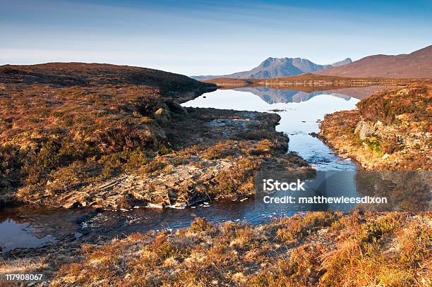 Природный Отражений Шотландский Плоскогорье — стоковые фотографии и другие картинки Coigach - Coigach, Inverpolly Nature Reserve, Loch Assynt