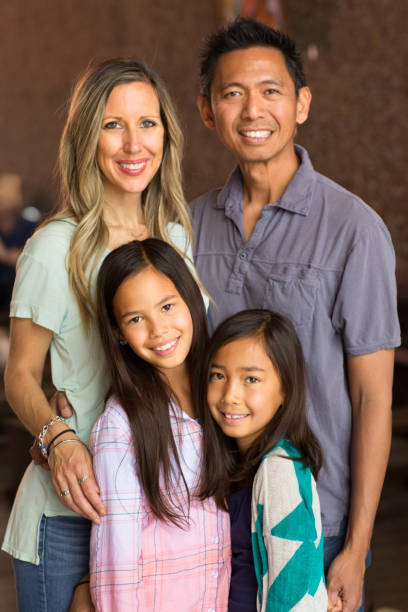 istock Happy mixed race family. 1179087513