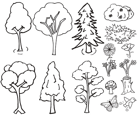 Hand Drawn Nature Vector Elements
