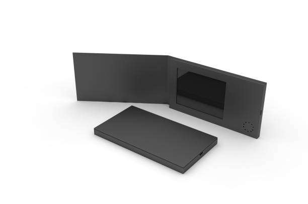istock Blank  LCD Video Mailer Card And Brochure For branding. 3d render illustration. 1179098566