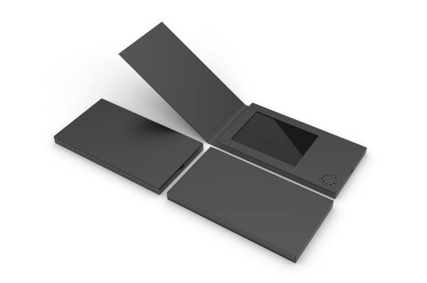 istock Blank  LCD Video Mailer Card And Brochure For branding. 3d render illustration. 1179098569