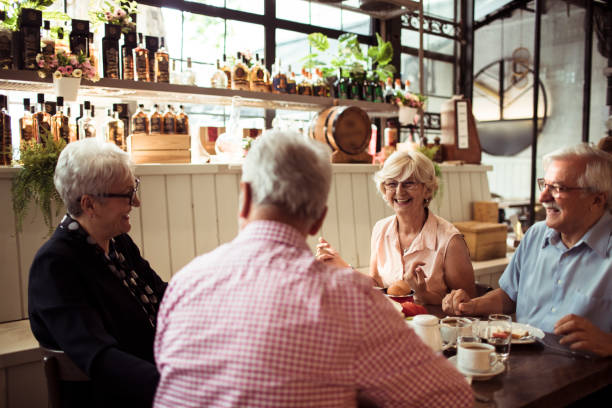 istock Seniors in a restaurant 1179099411