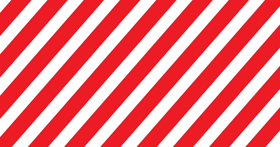 Red and white line striped. Vector illustration