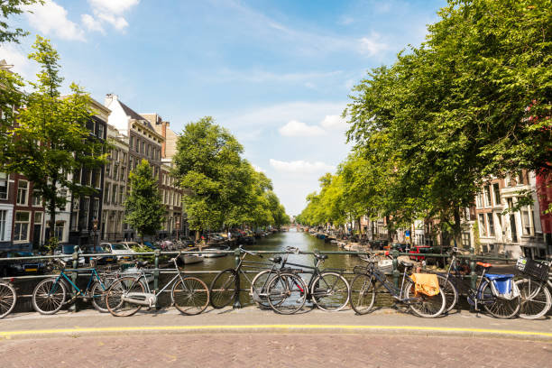 istock Amsterdam cityscape during summertime in Netherlands 1179104704