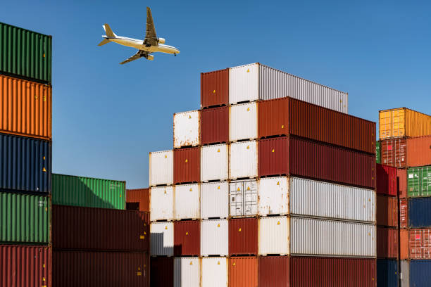 istock Logistics and transportation of Container Cargo plane 1179104823