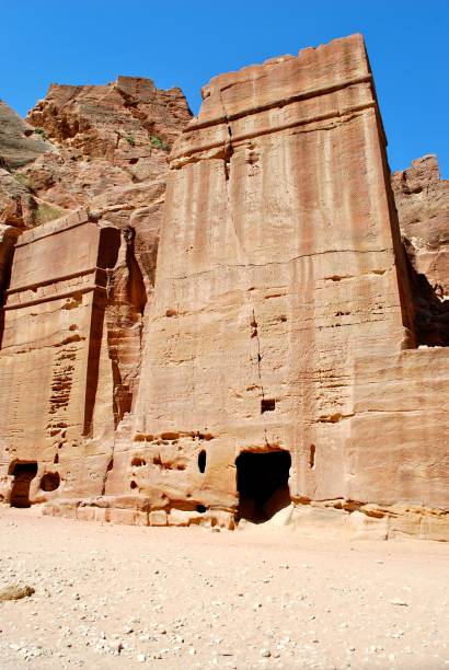 istock Buildings carved into rock wall-Petra 4 1179107235