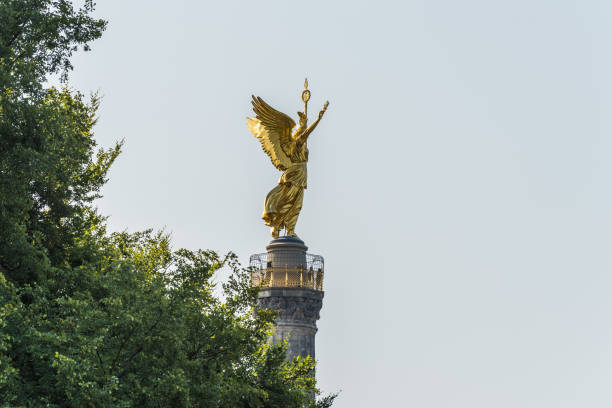 istock Close-up of golden angel satue and berlin Victory Column, a monument to commemorate the Prussian victory in the Danish-Prussian War and defeated Austria and Austro-Prussian War & France 1179110708