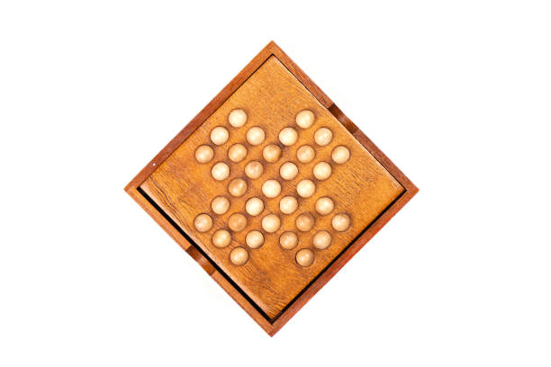 istock Top view. Set for playing Madagascar checkers over a white background. 1179111699