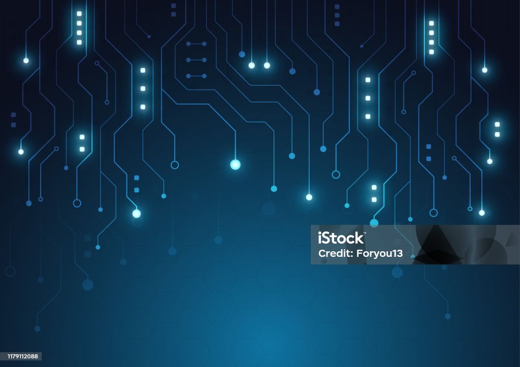 High Technology Graphics High Tech Technology Geometric Stock Illustration - Download Image Now ...