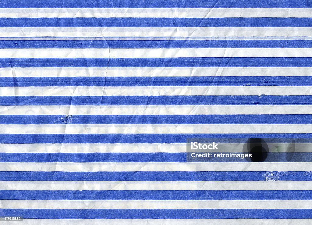 Azul y blanco horizontal fondo de papel rayado - Foto de stock de Arrugado libre de derechos