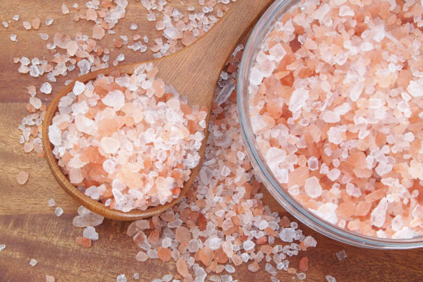 istock Himalayan rock salt with bowl and spoon 1179115964