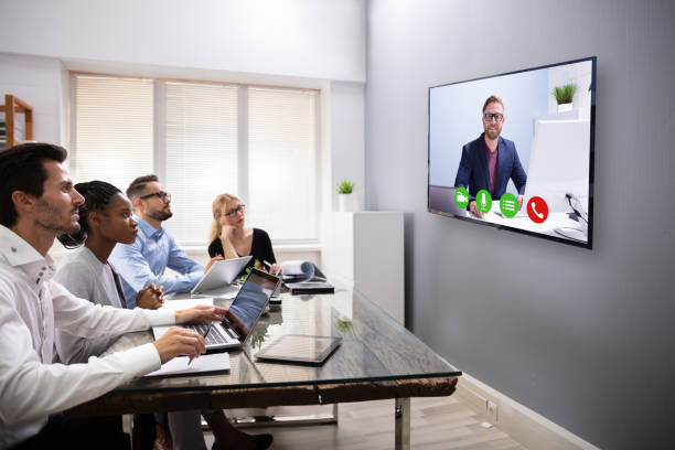 istock Businesspeople Discussing Graphs Through Videochat 1179124160