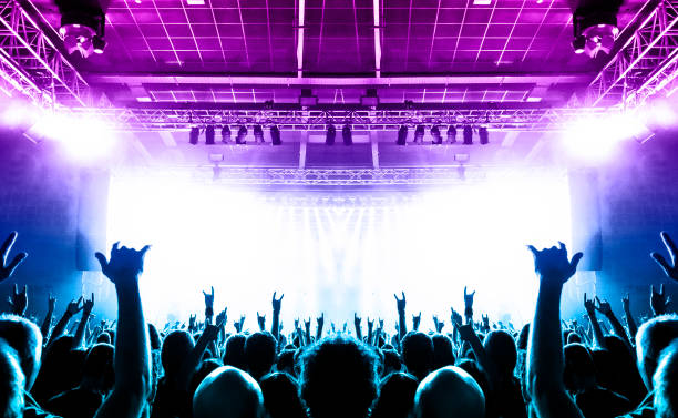 istock Concert crowd in front of a live stage 1179125321