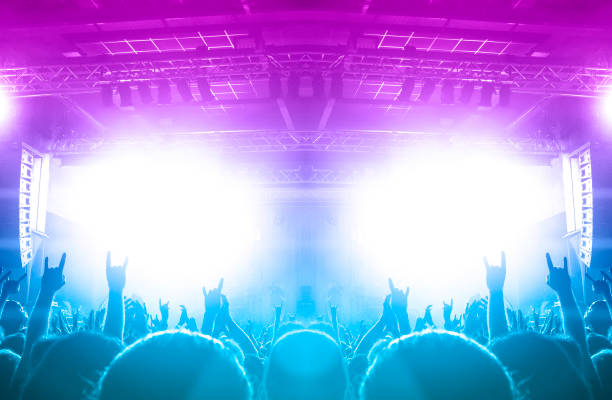 istock Concert crowd in front of a live stage 1179125323