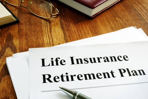 istock LIRP Life insurance retirement plan and glasses. 1179127461