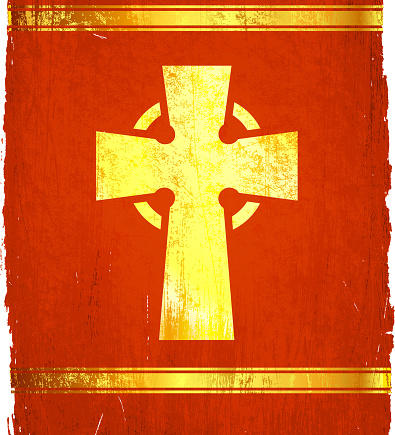 viking cross on royalty free vector Background