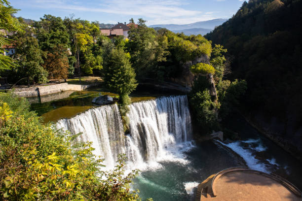 istock Waterfall on Pliva river in Jajce 1179130218
