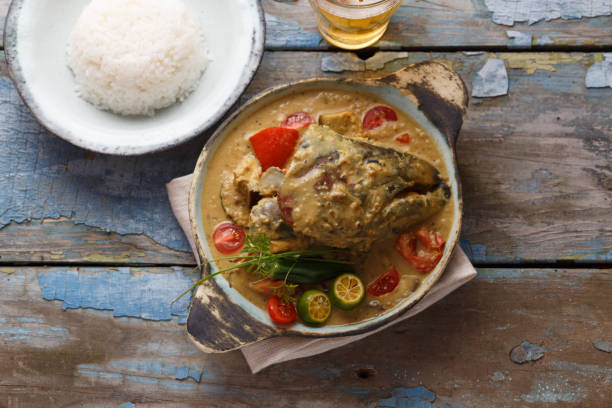istock Curry fish head, Traditional singaporean cuisine 1179130873