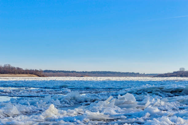 istock winter texture of broken ice on the river 1179131095