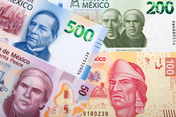 Mexican peso a background Mexican peso a business background mexico poland stock pictures, royalty-free photos & images