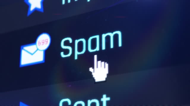 Opening spam folder, too many e-mails, information overload, communications