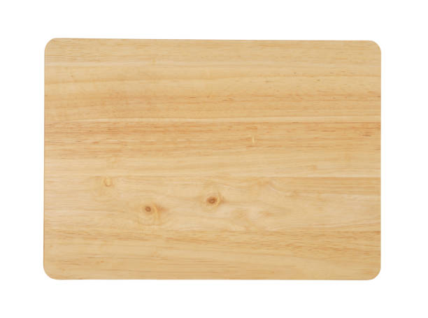 istock Wooden cutting board isolated on white 1179137698