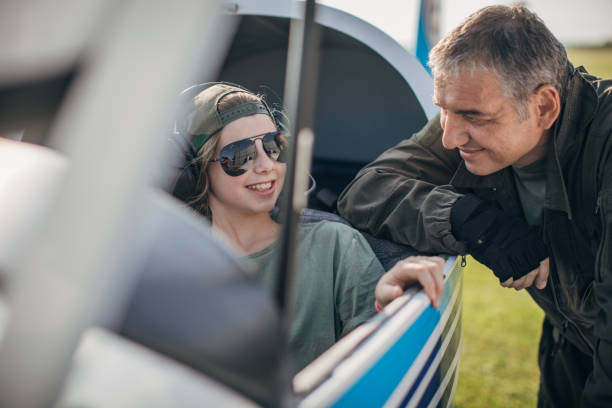 istock Daughter and father pilot 1179139960