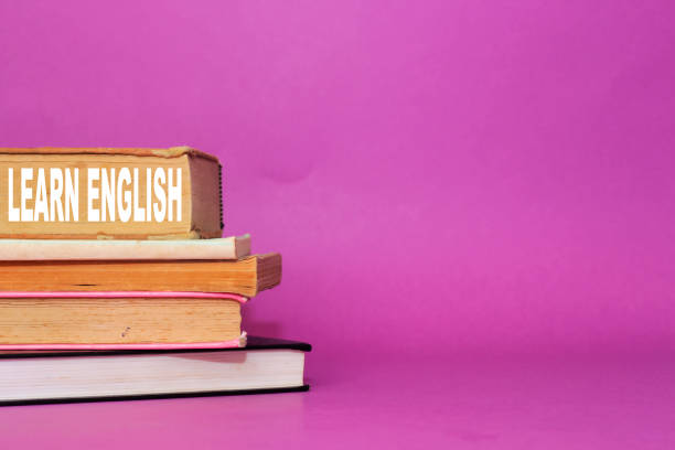 istock old books with learn english concept 1179149028
