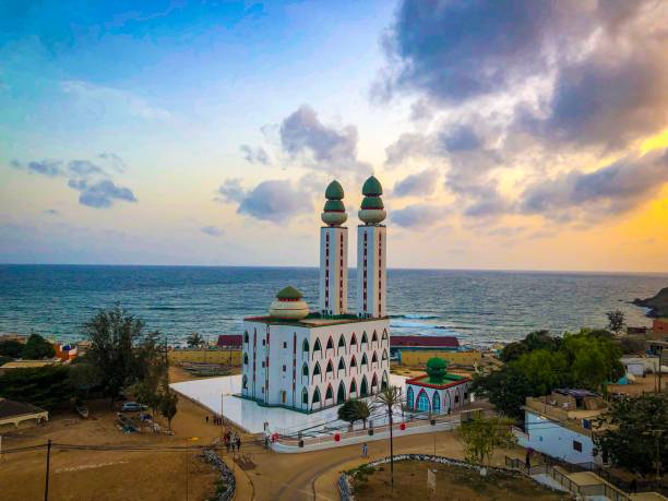 This is the Mosque of the Divinity which is located in Dakar.