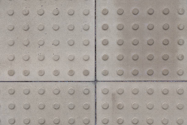istock Grey tactile paving for handicapped flatlay 1179149582