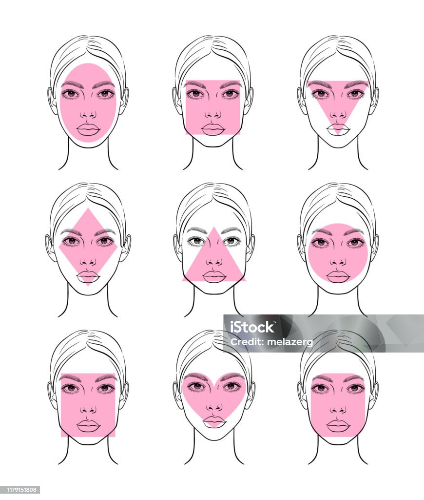 Bộ Hình Khuôn Mặt Phụ Nữ Hình minh họa Sẵn có - Tải xuống Hình ảnh ...