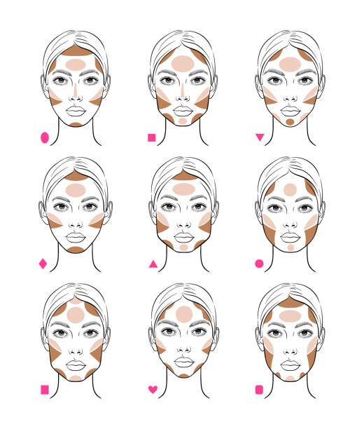 Maquillaje Rostro Ovalado - Banco de fotos e imágenes de stock - iStock Maquillaje Rostro Ovalado - Banco de fotos e imágenes de stock - iStock