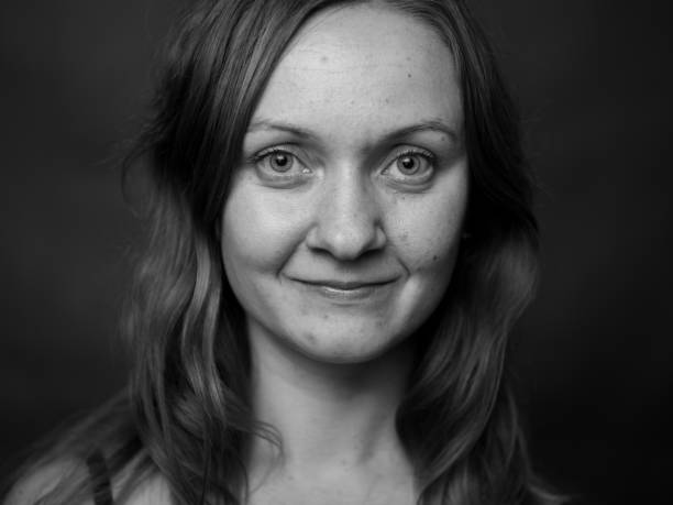 istock Young Woman Showing Expresion Black & White Isolated 1179152910