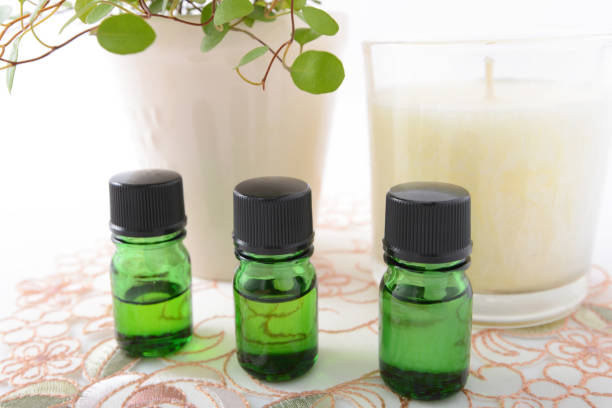 istock Bottles of essential oil 1179153838