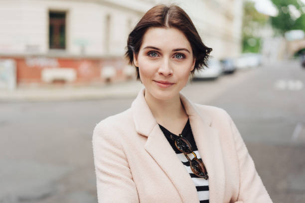 istock Smart professional woman staring at the camera 1179159500